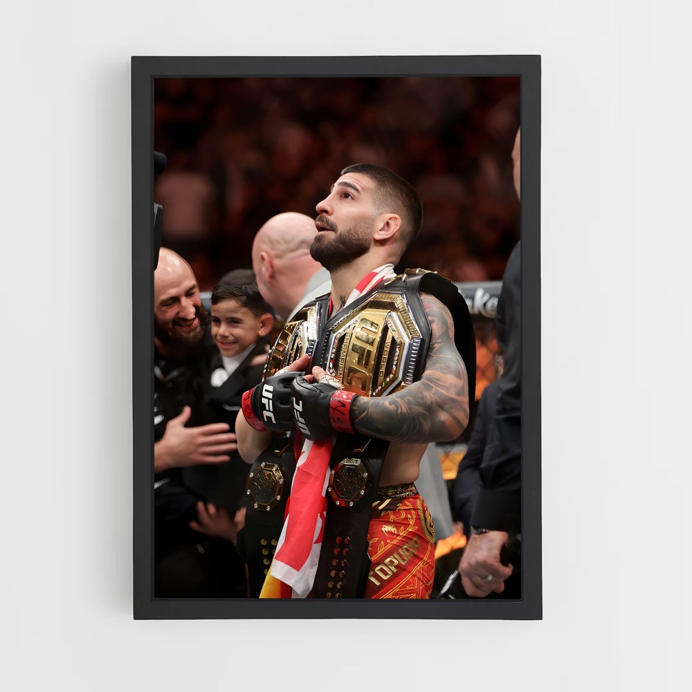 Poster Le Charisme d'Ilia – affiche MMA (vue 2)